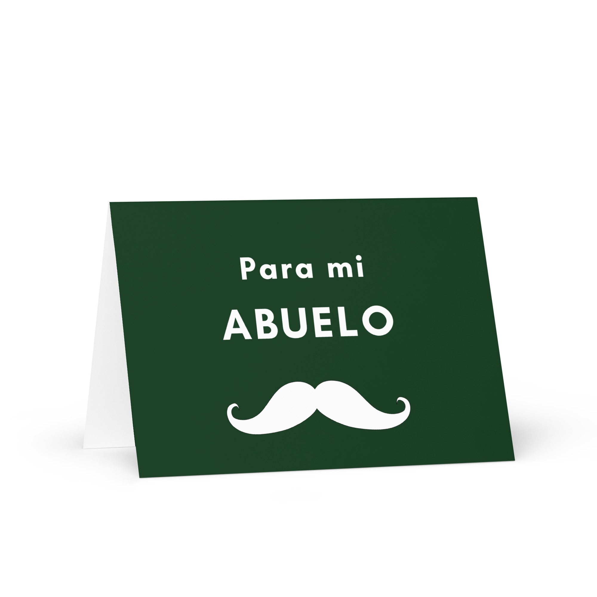 Para mi abuelo moustache Greeting card