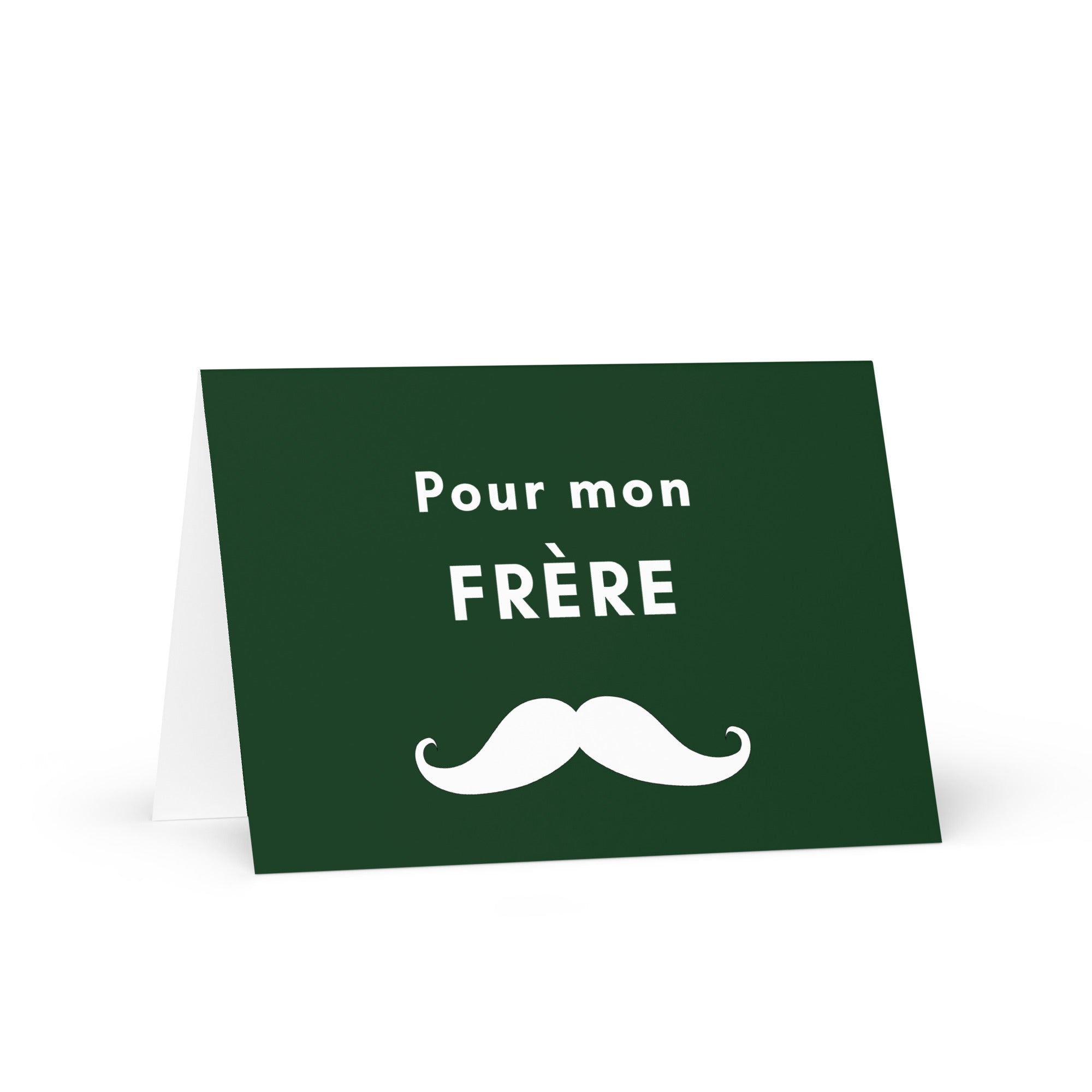 Pour mon frère moustache Greeting card