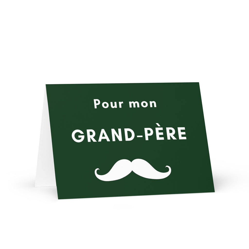 Pour mon grand-père moustache Greeting card