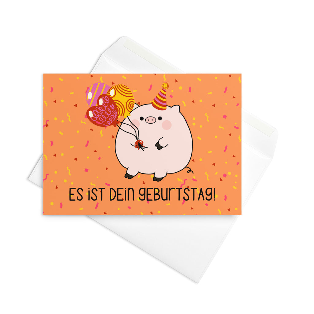 Es ist dein geburtstag ! Piggy birthday Greeting card