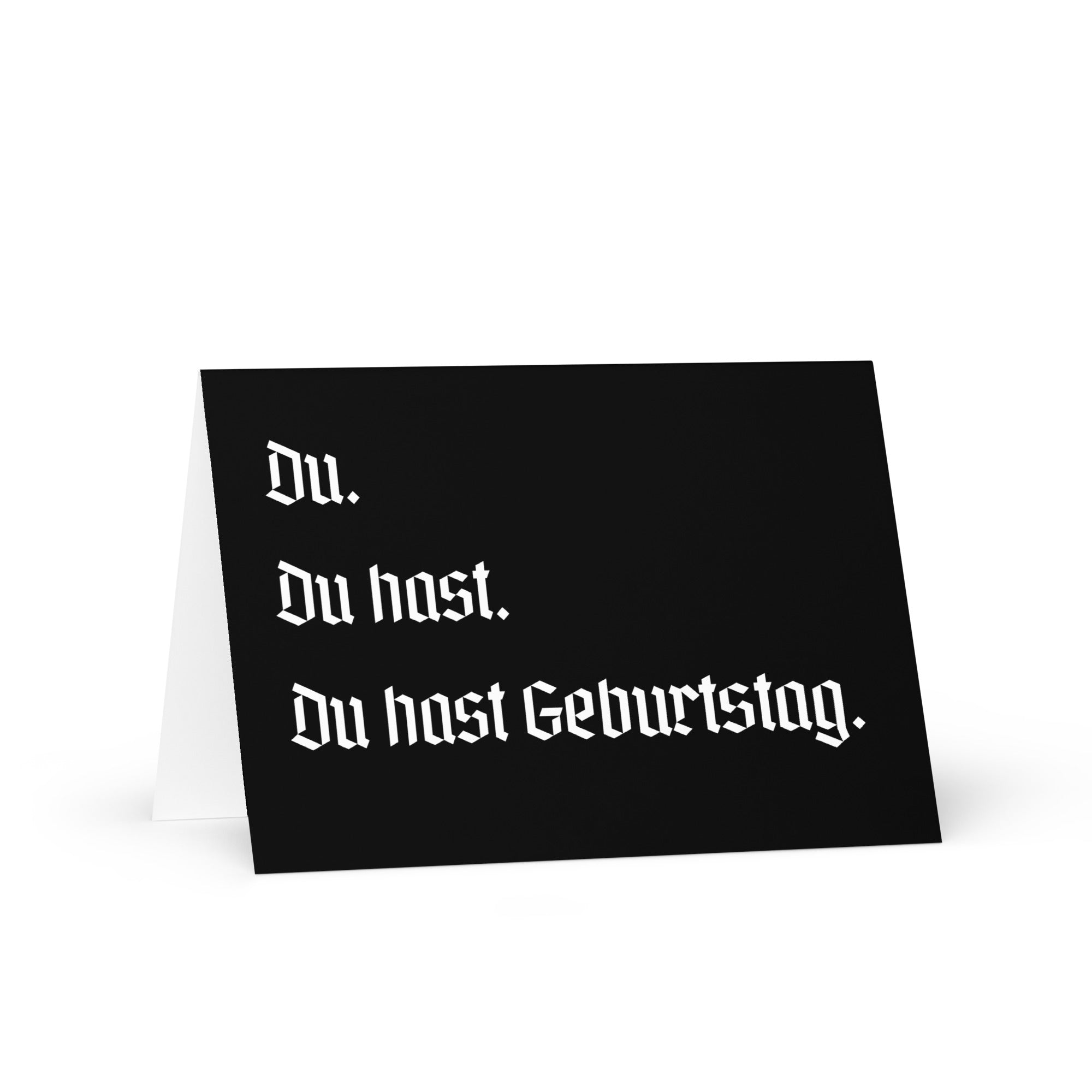Du hast Geburtstag. German birthday Greeting card