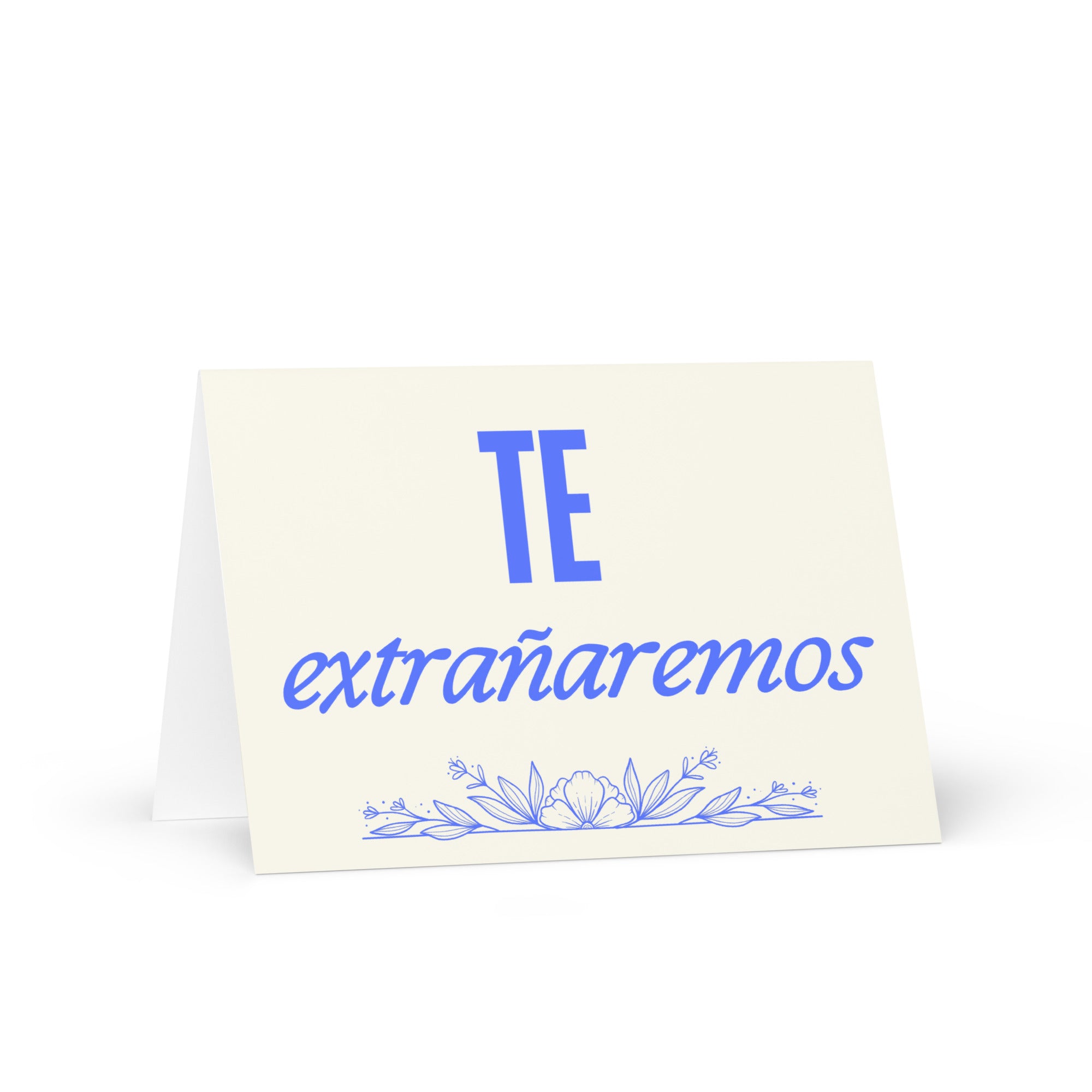 Te extrañaremos Greeting card
