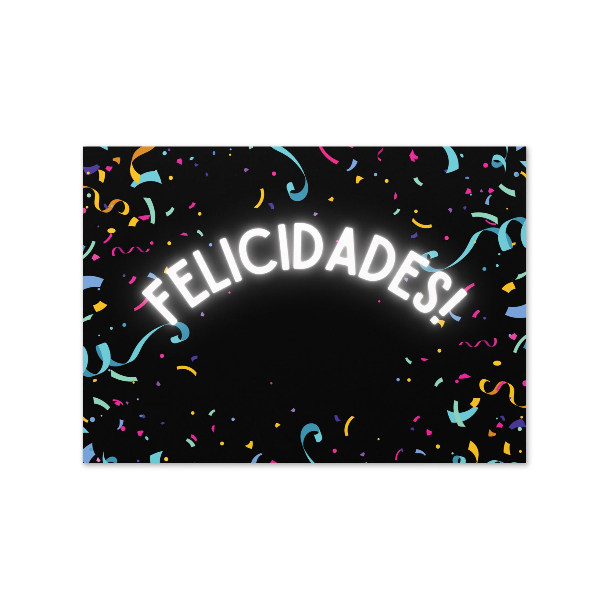 Felicidades confetti Greeting card
