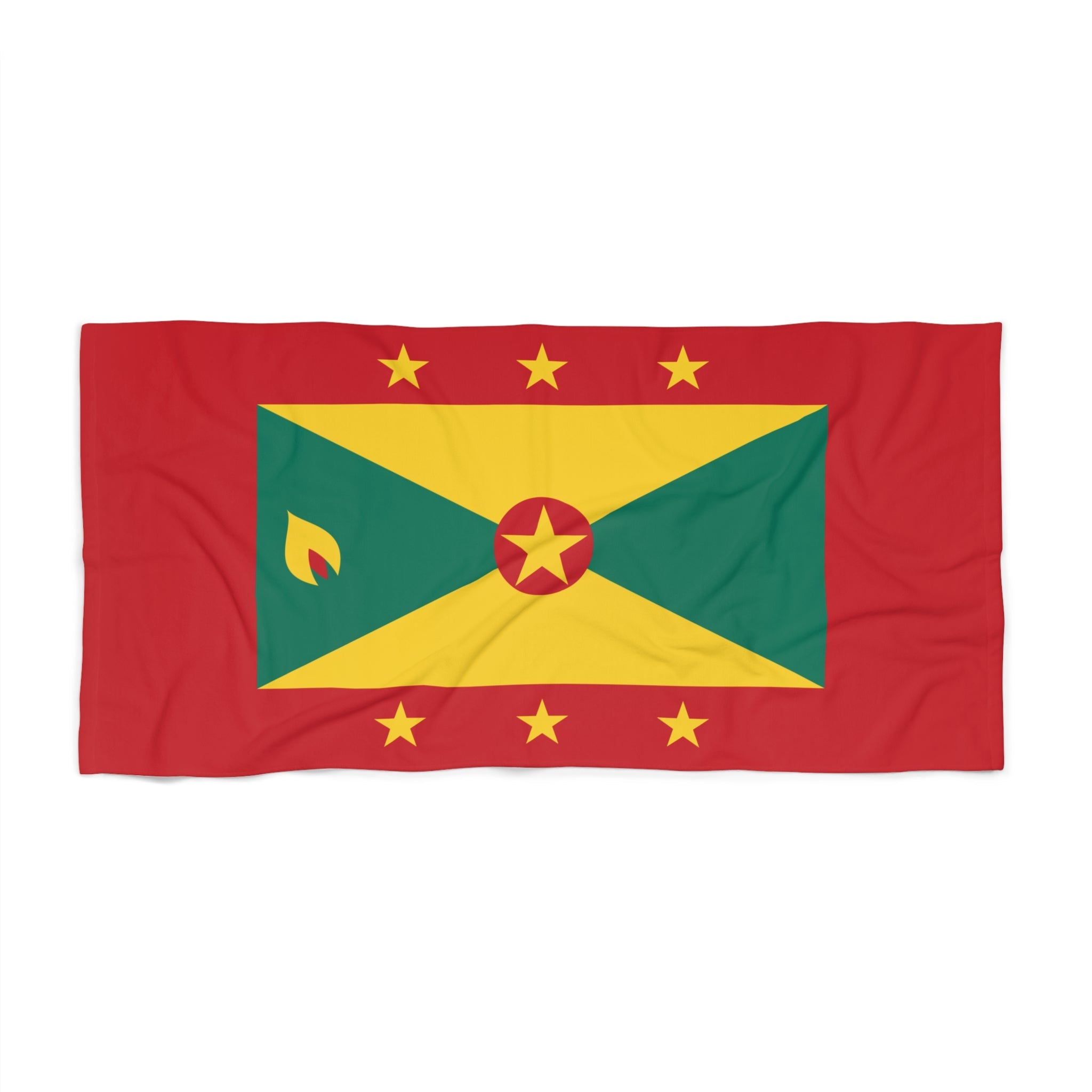 Grenada Flag Beach Towel Beach Towel (Generic Brand) La Vie Bien Grenada Flag Beach Towel