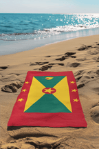 Grenada Flag Beach Towel Beach Towel (Generic Brand) La Vie Bien Grenada Flag Beach Towel