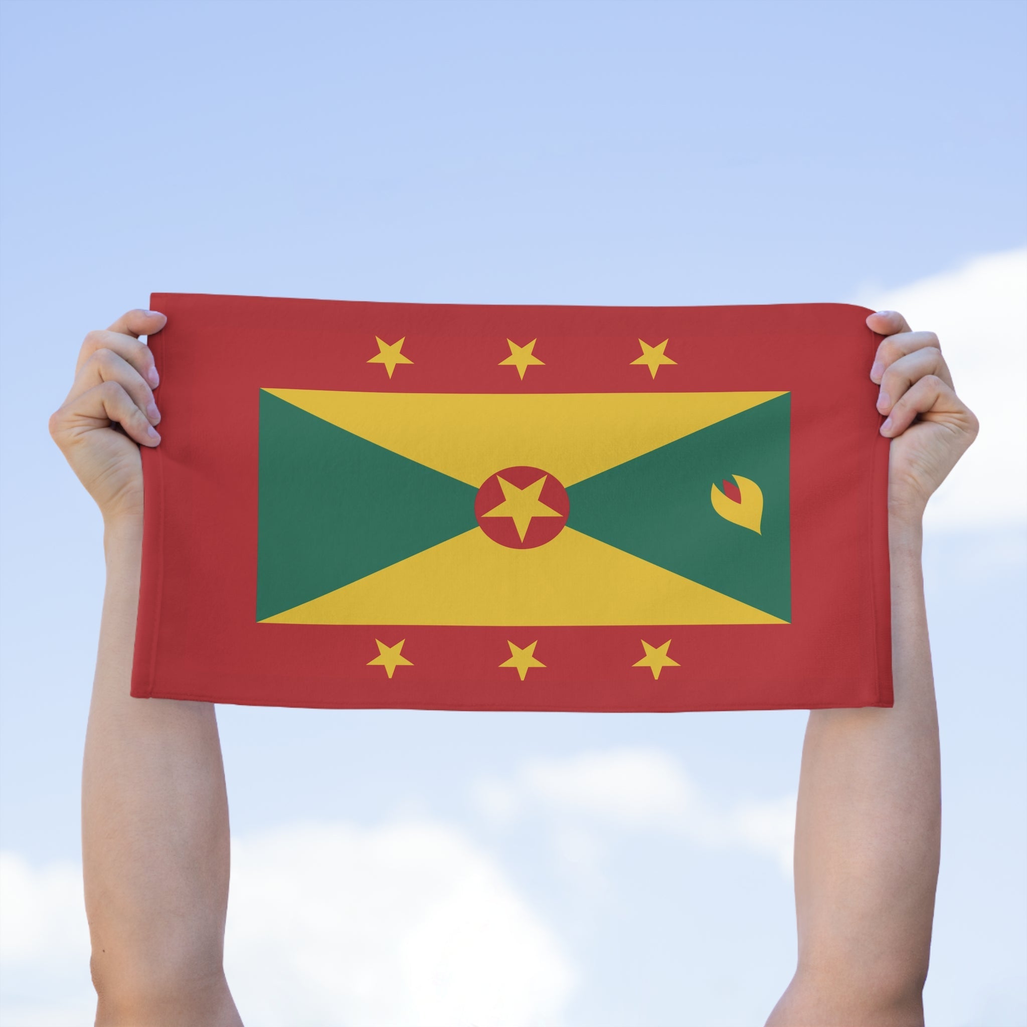 Grenada Flag Rally Towel Rally Towel La Vie Bien Grenada Flag Rally Towel