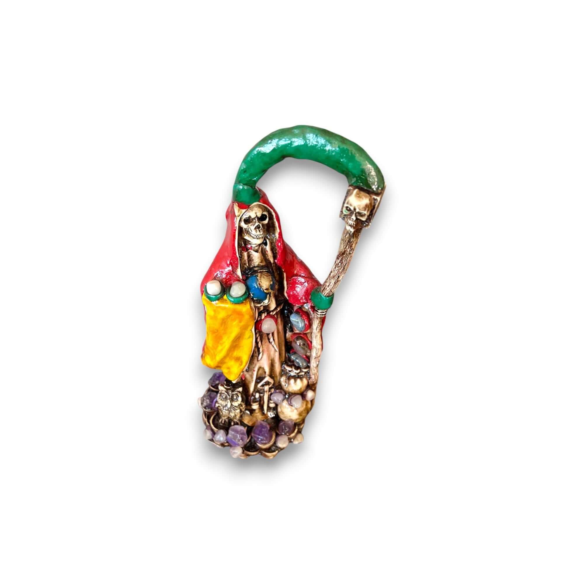 Grim Reaper Statue | Handcrafted Mexican Aztec Sculpture Aztec Decor La Vie Bien Grim Reaper Statue | Handcrafted Mexican Aztec Sculpture