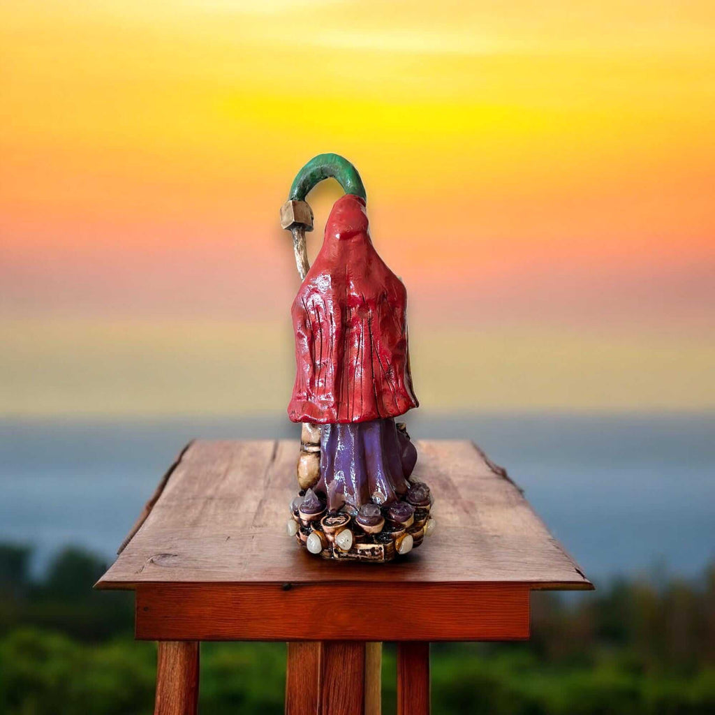 Grim Reaper Statue | Handcrafted Mexican Aztec Sculpture Aztec Decor La Vie Bien Grim Reaper Statue | Handcrafted Mexican Aztec Sculpture