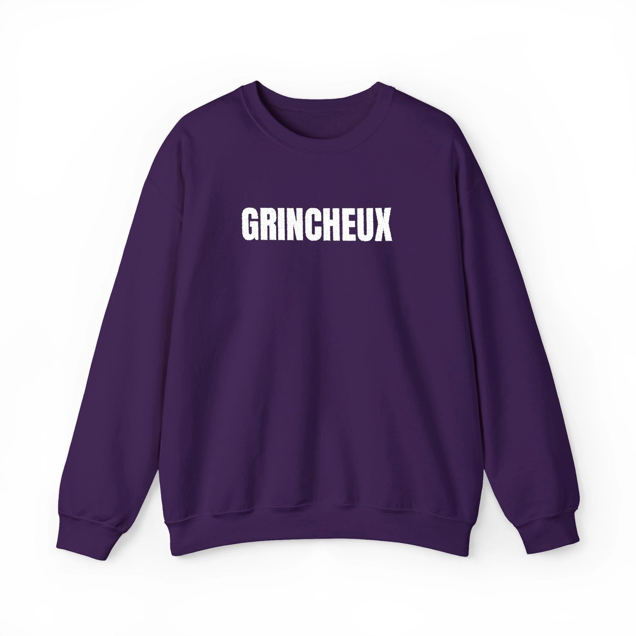 Grincheux Crewneck Sweatshirt - Funny French curmudgeon Sweater by Printify