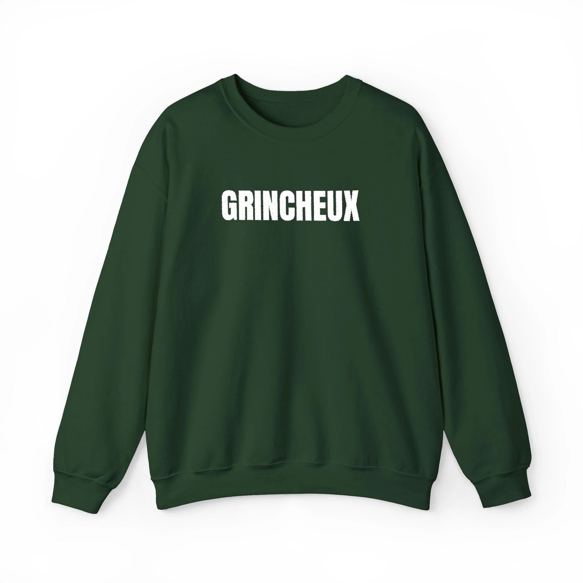 Grincheux Crewneck Sweatshirt - Funny French curmudgeon Sweater by Printify