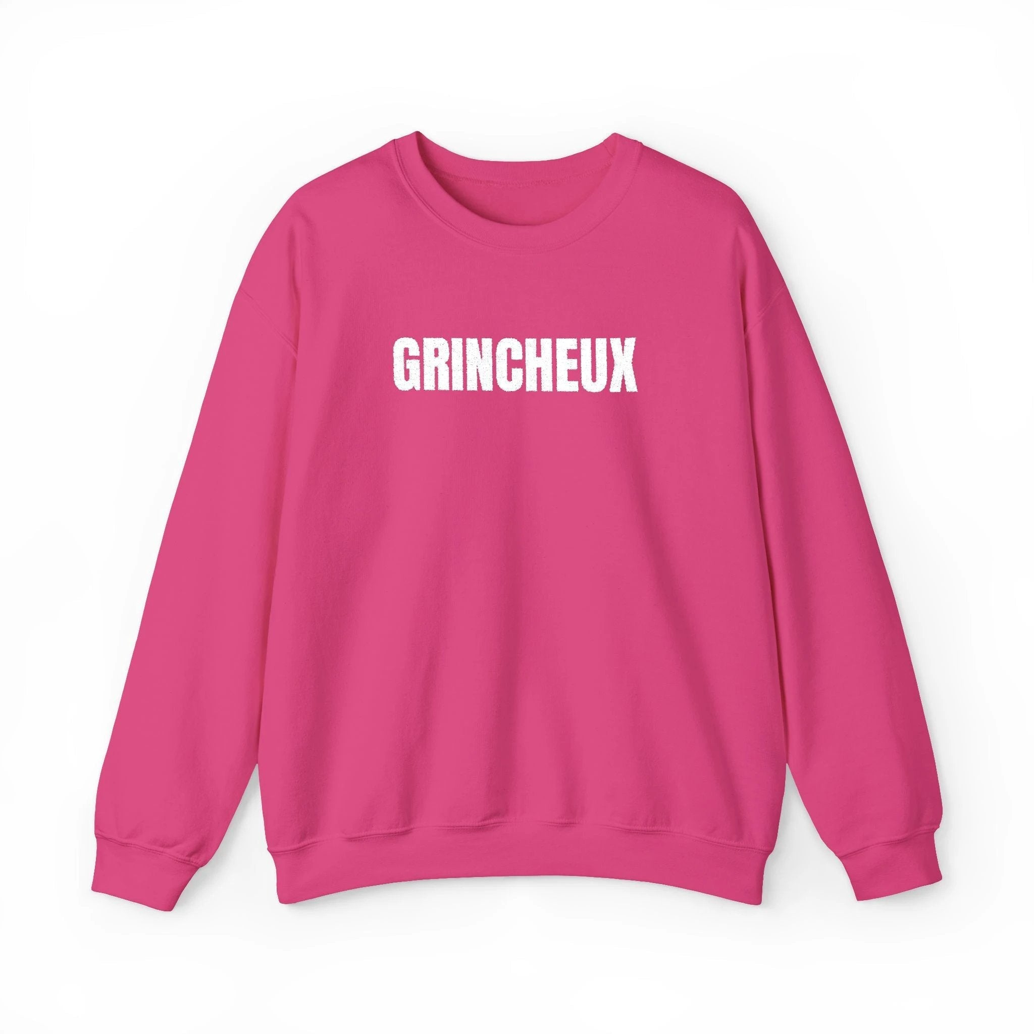 Grincheux Crewneck Sweatshirt - Funny French curmudgeon Sweater by Printify