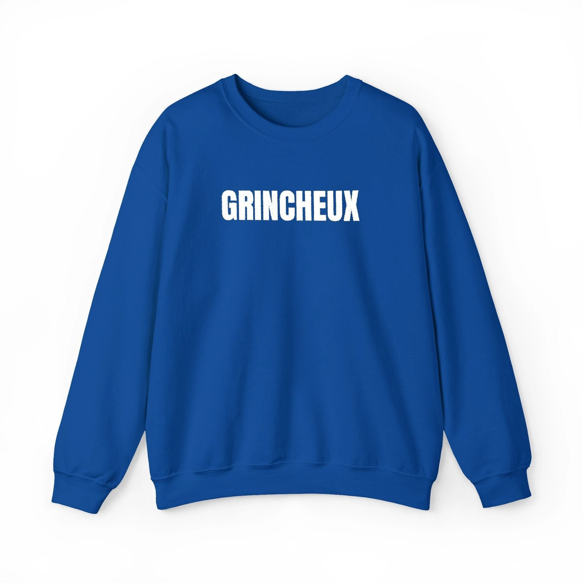 Grincheux Crewneck Sweatshirt - Funny French curmudgeon Sweater by Printify