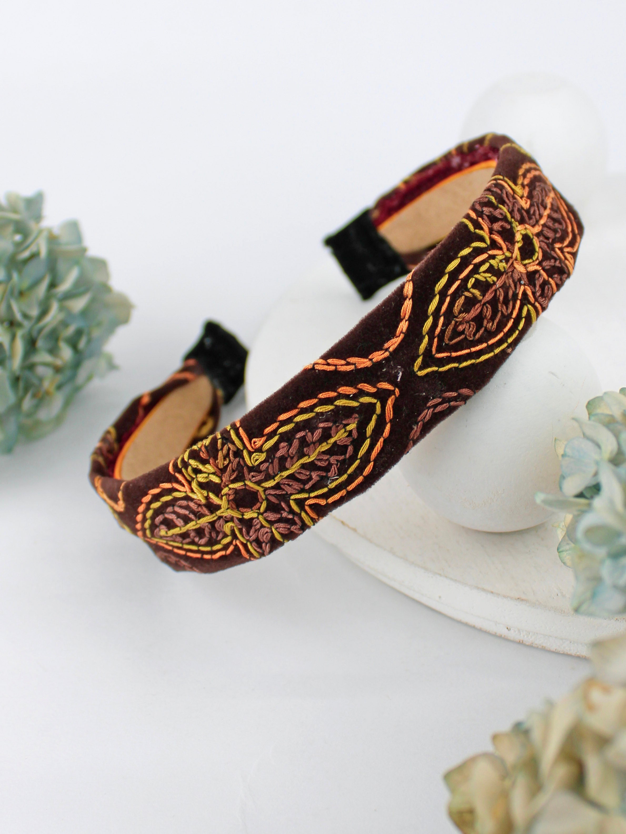 Groovy Tuesday Embroidered Headband