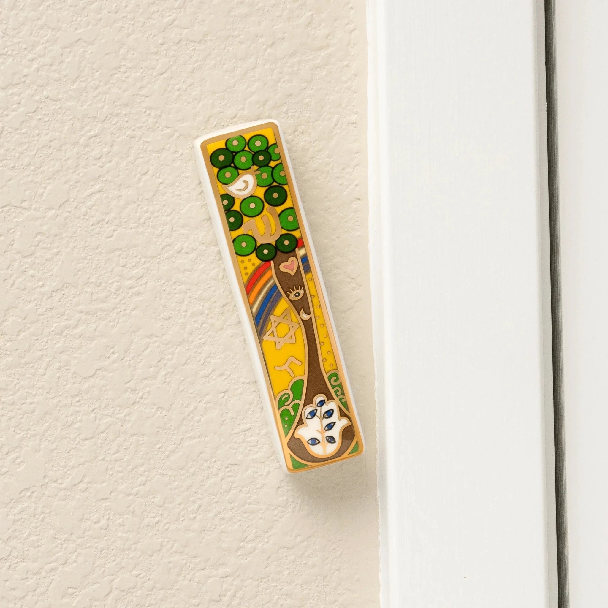 Grounded Presence Ceramic Tree of Life Mezuzah