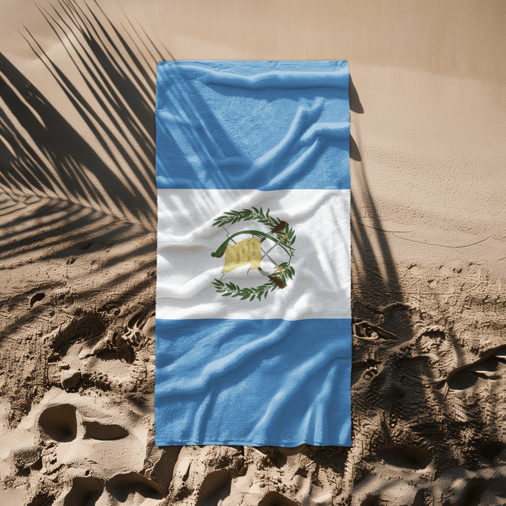 Guatemala Flag Beach Towel | Quality & Long Lasting - 2 Sizes | Guatemalan Pride | Gift for Guatemalans Home Decor La Vie Bien Guatemala Flag Beach Towel | Quality & Long Lasting - 2 Sizes | Guatemalan Pride | Gift for Guatemalans