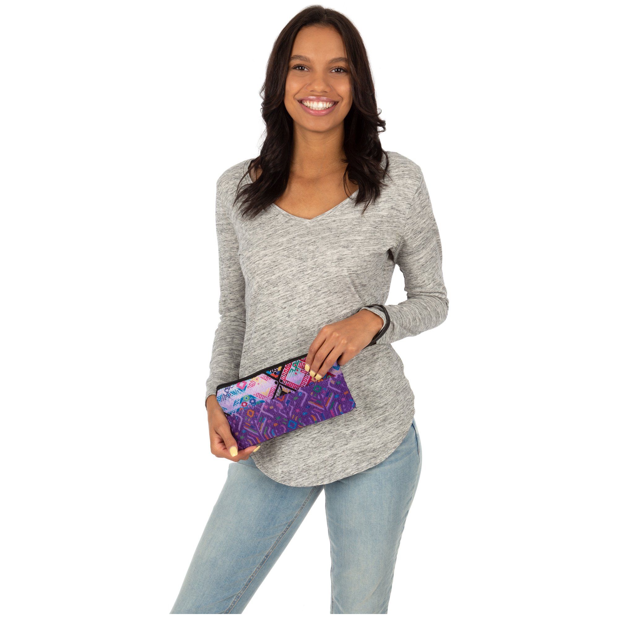 Guatemalan Huipil Wristlet Clutch & Wallets & Coin Bags La Vie Bien Guatemalan Huipil Wristlet