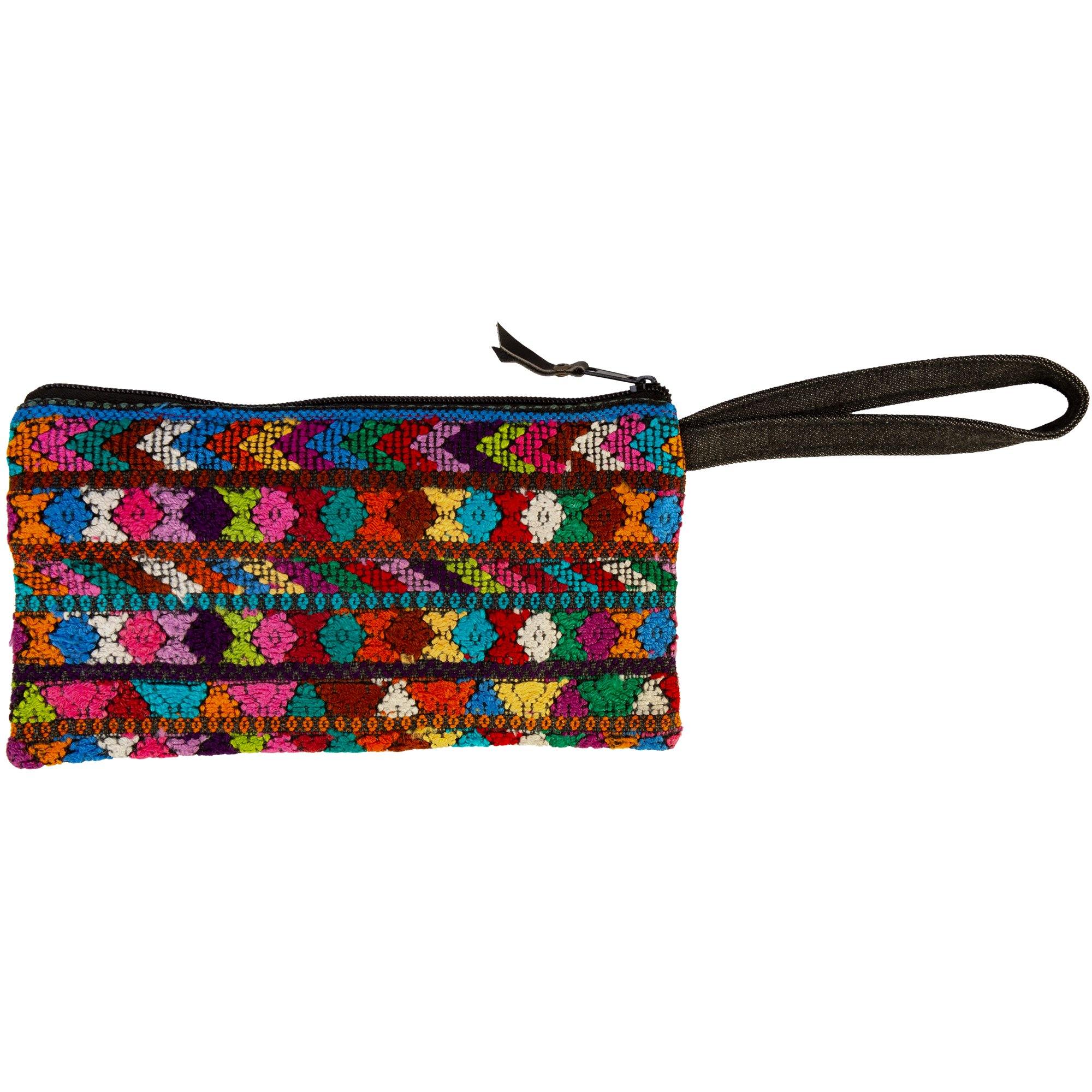 Guatemalan Huipil Wristlet Clutch & Wallets & Coin Bags La Vie Bien Guatemalan Huipil Wristlet