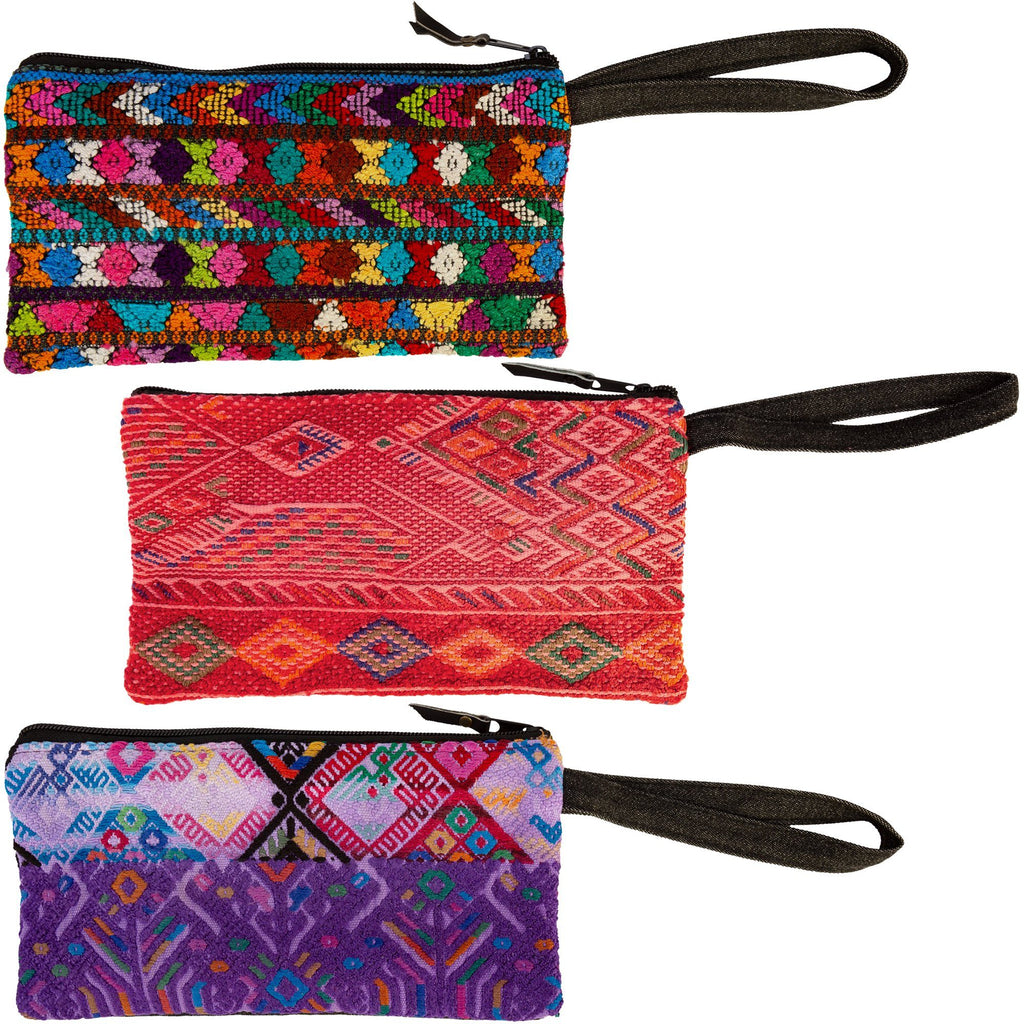 Guatemalan Huipil Wristlet Clutch & Wallets & Coin Bags La Vie Bien Guatemalan Huipil Wristlet