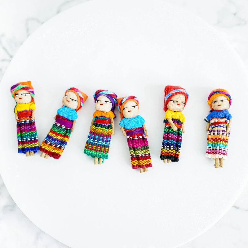 Guatemalan Worry Dolls - Set of 6 by Upavim Crafts