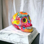Guerrero Calavera Skull | Large Hand - Painted Day of the Dead Art Guerrero Statue La Vie Bien Guerrero Calavera Skull | Large Hand - Painted Day of the Dead Art
