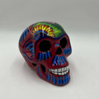 Guerrero Calavera Skull | Large Hand-Painted Day of the Dead Art Guerrero Statue La Vie Bien Guerrero Calavera Skull | Large Hand-Painted Day of the Dead Art