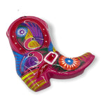 Guerrero Cowboy Boot Wall Art | Mexican Hand - Painted Pottery Decor Guerrero Statue La Vie Bien Guerrero Cowboy Boot Wall Art | Mexican Hand - Painted Pottery Decor