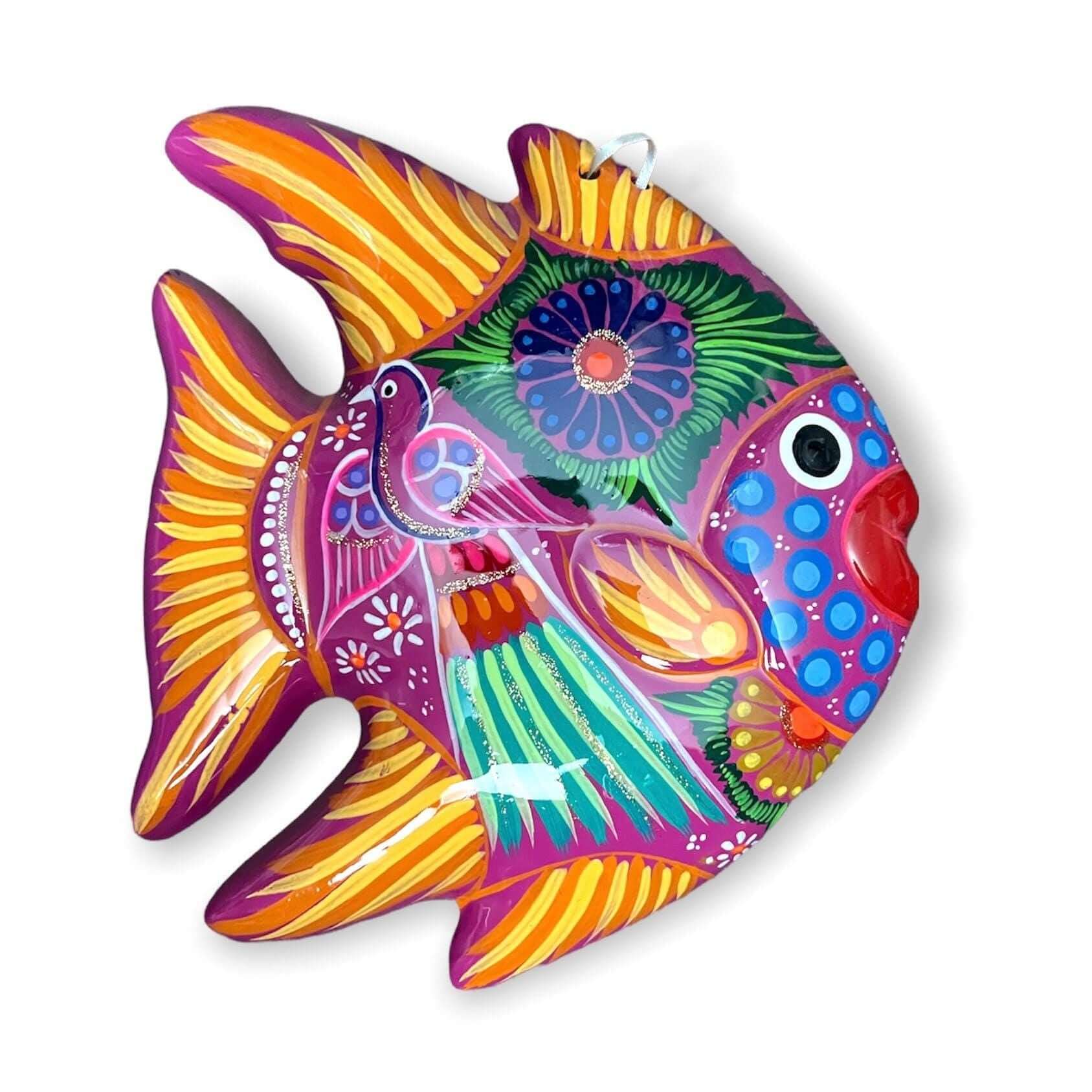 Guerrero Fish Wall Decor | Colorful Hand-Painted Mexican Art Guerrero Wall Art La Vie Bien Guerrero Fish Wall Decor | Colorful Hand-Painted Mexican Art