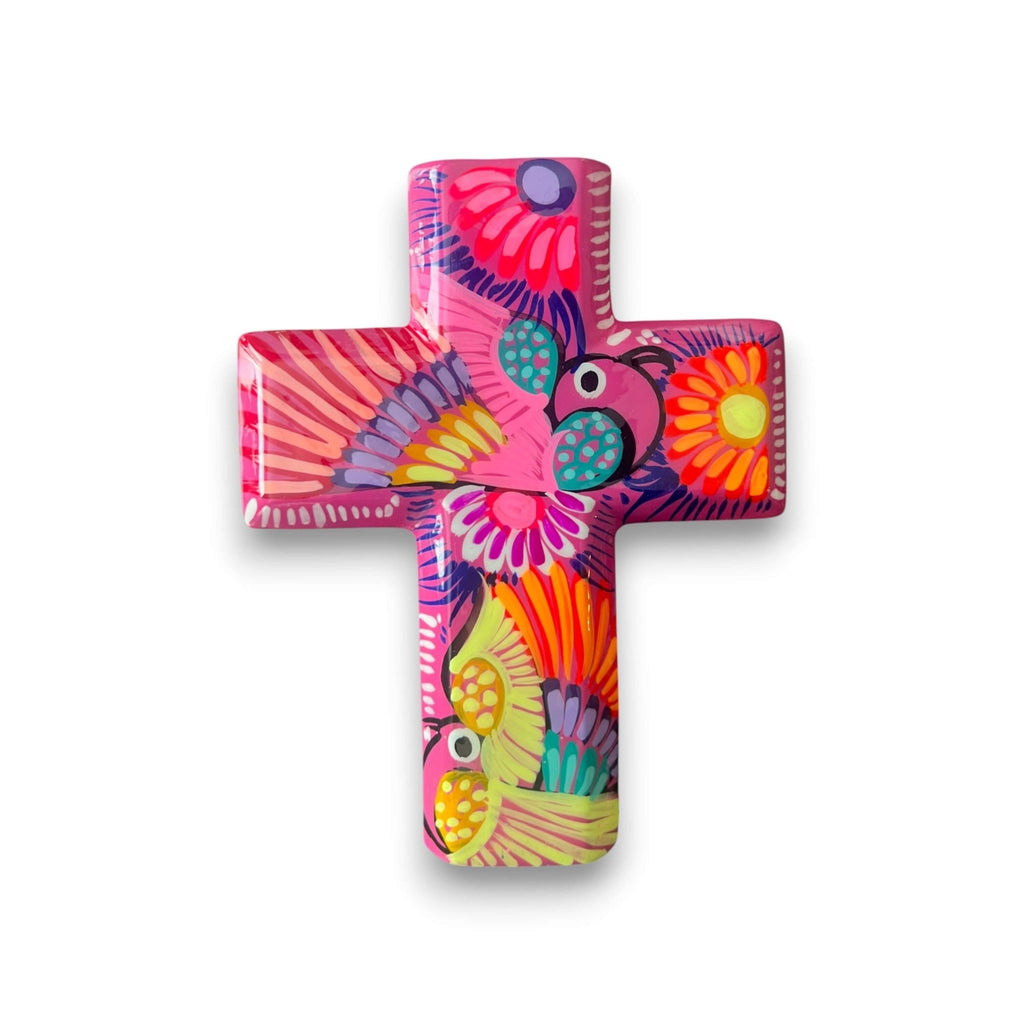 Guerrero Hand-Painted Cross Wall Art | Colorful Mexican Décor Guerrero Wall Art La Vie Bien Guerrero Hand-Painted Cross Wall Art | Colorful Mexican Décor