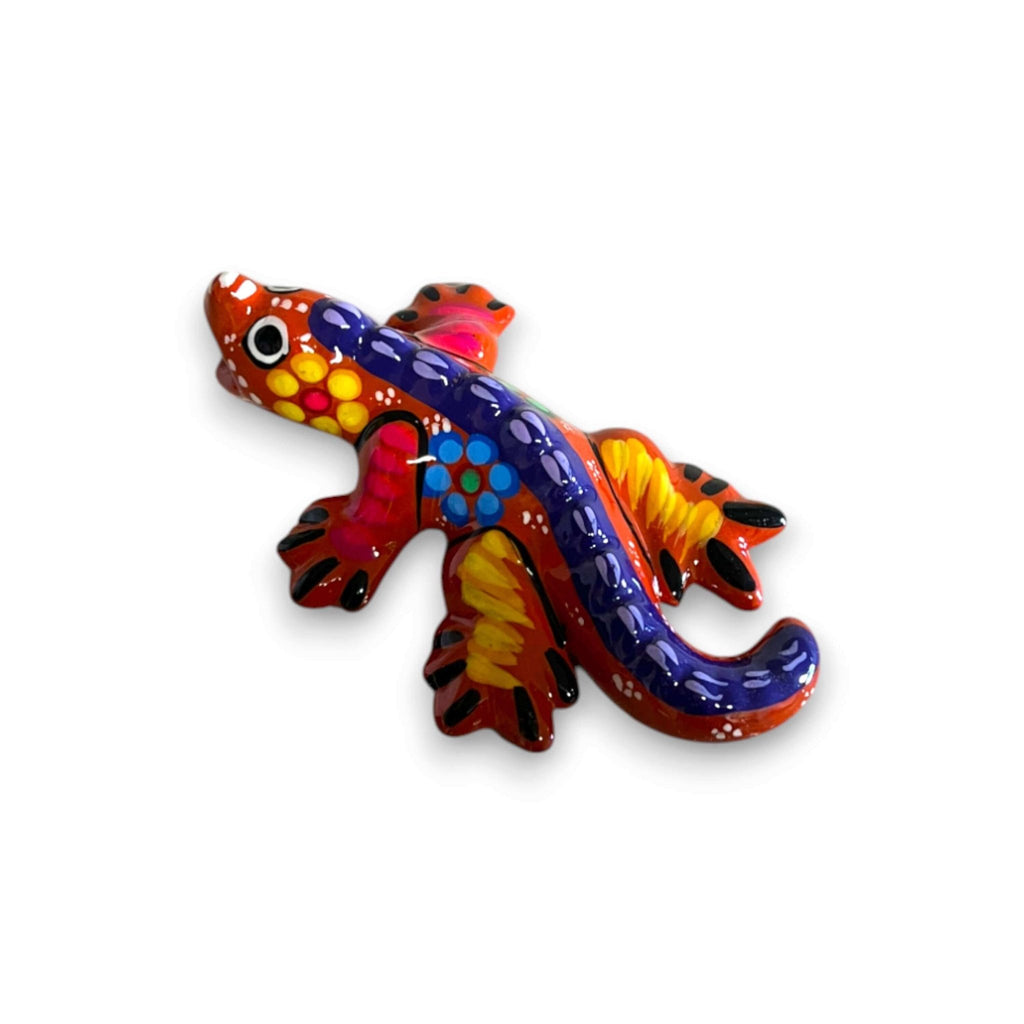 Guerrero Iguana Figurine | Colorful Hand - Painted Mexican Folk Art Guerrero Figurine La Vie Bien Guerrero Iguana Figurine | Colorful Hand - Painted Mexican Folk Art