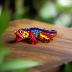 Guerrero Iguana Figurine | Colorful Hand - Painted Mexican Folk Art Guerrero Figurine La Vie Bien Guerrero Iguana Figurine | Colorful Hand - Painted Mexican Folk Art