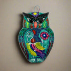 Guerrero Owl Wall Hanging | Colorful Mexican Ceramic Art Piece Guerrero Wall Art La Vie Bien Guerrero Owl Wall Hanging | Colorful Mexican Ceramic Art Piece