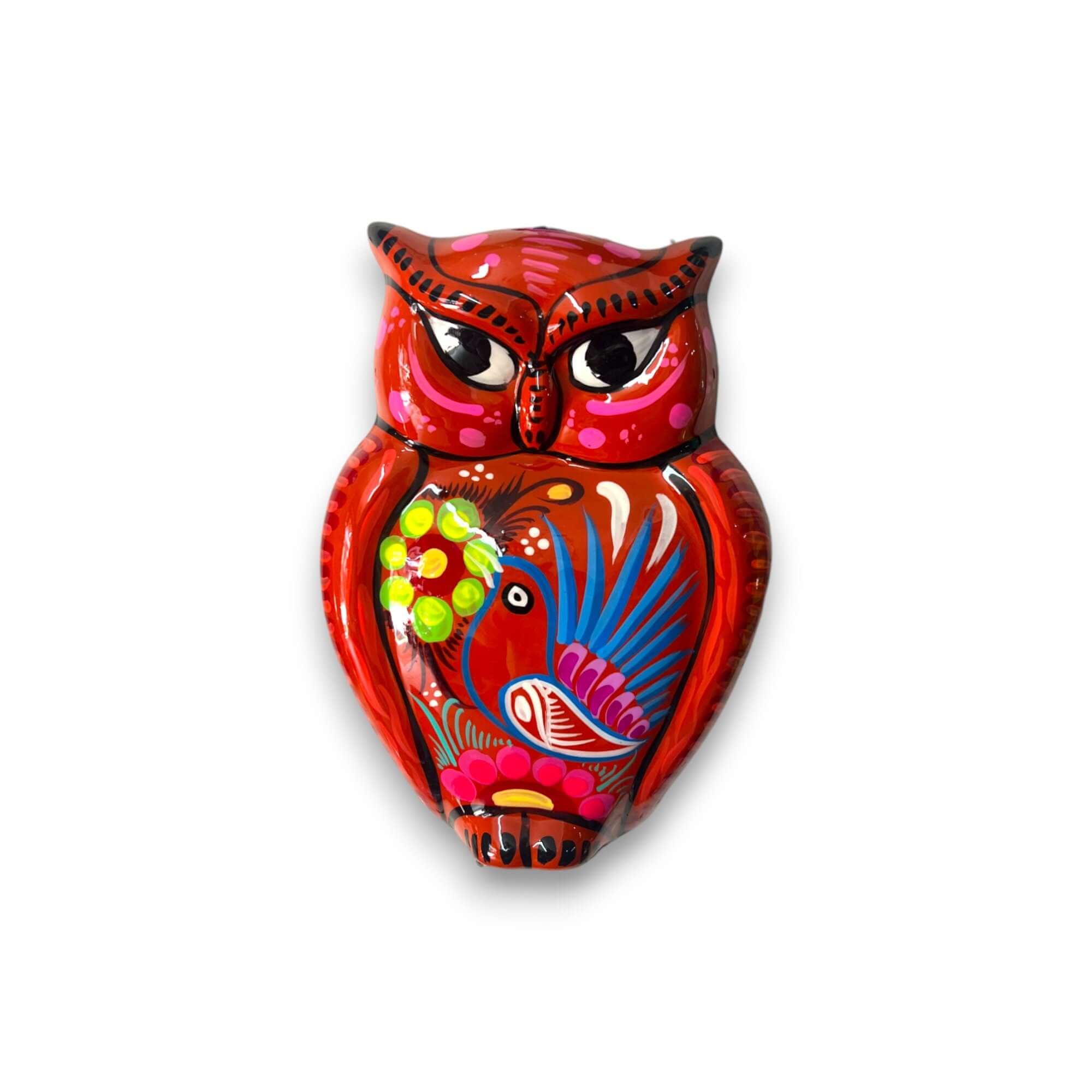 Guerrero Owl Wall Hanging | Colorful Mexican Ceramic Art Piece Guerrero Wall Art La Vie Bien Guerrero Owl Wall Hanging | Colorful Mexican Ceramic Art Piece