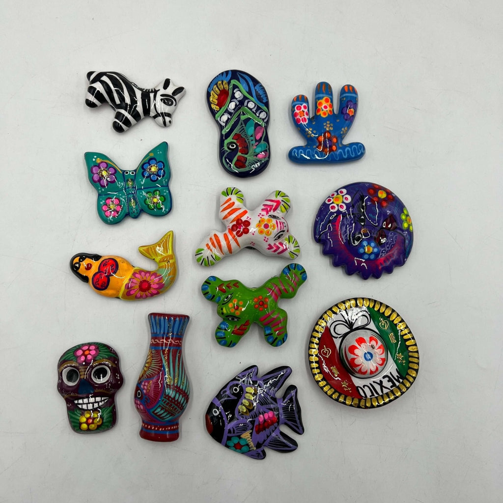 Guerrero Pottery Magnets | Assorted Mexican Fridge Magnets Guerrero Magnets La Vie Bien Guerrero Pottery Magnets | Assorted Mexican Fridge Magnets