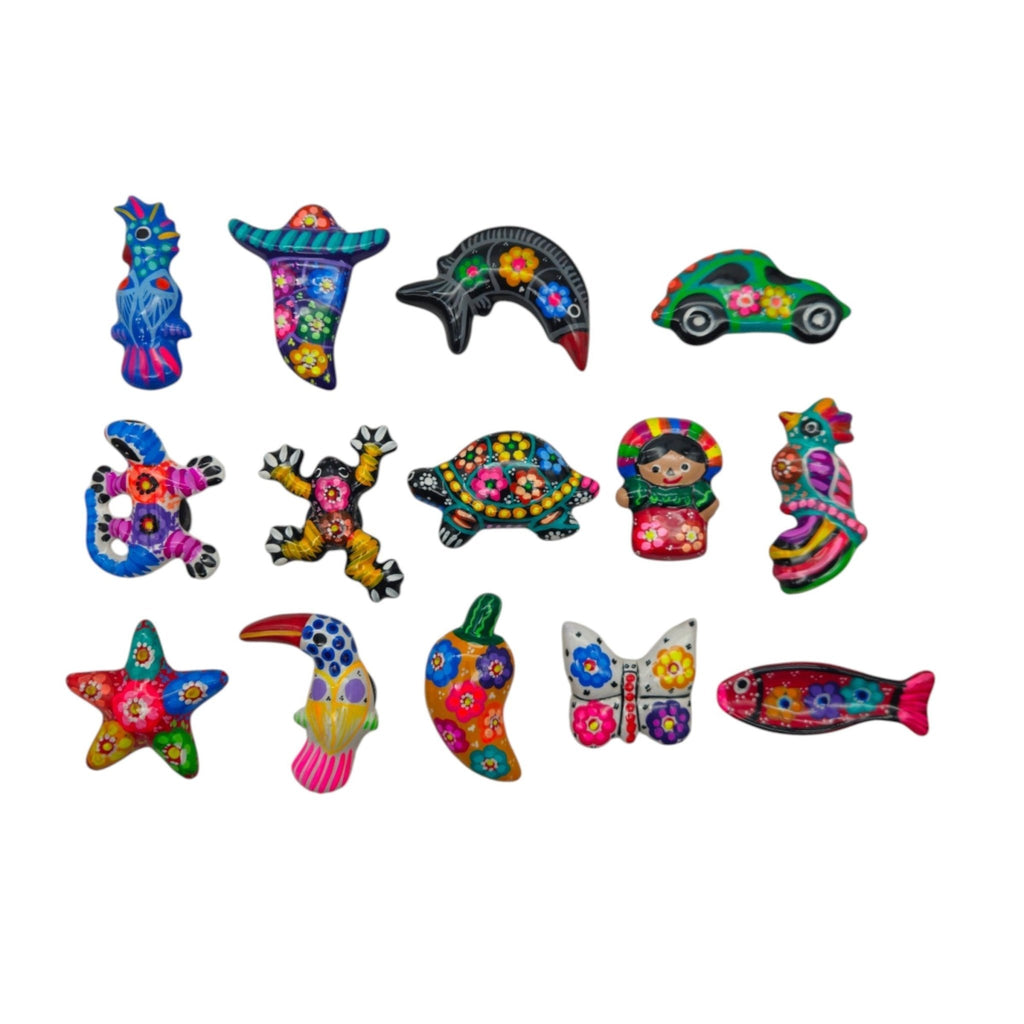 Guerrero Pottery Magnets | Assorted Mexican Fridge Magnets Guerrero Magnets La Vie Bien Guerrero Pottery Magnets | Assorted Mexican Fridge Magnets