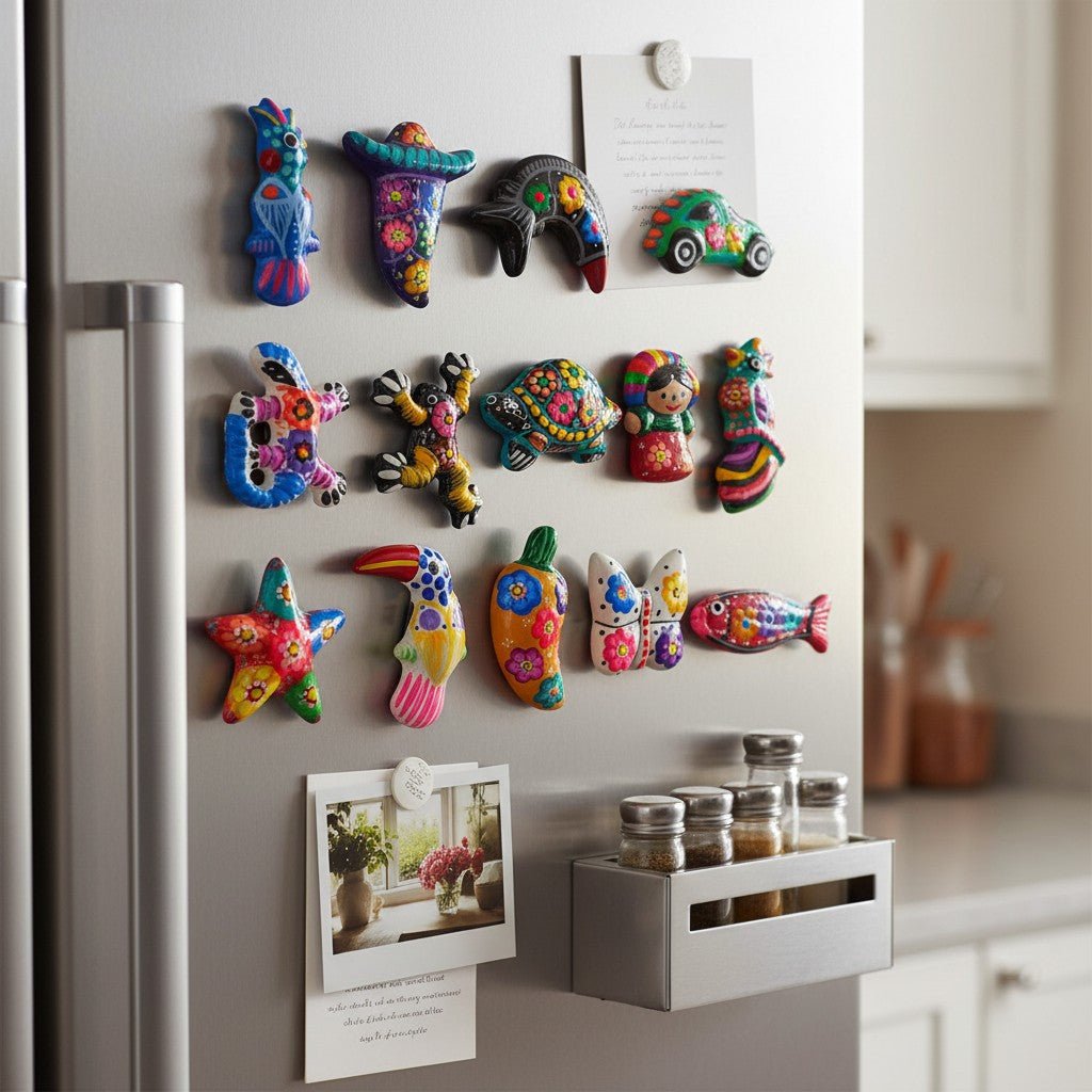 Guerrero Pottery Magnets | Assorted Mexican Fridge Magnets Guerrero Magnets La Vie Bien Guerrero Pottery Magnets | Assorted Mexican Fridge Magnets