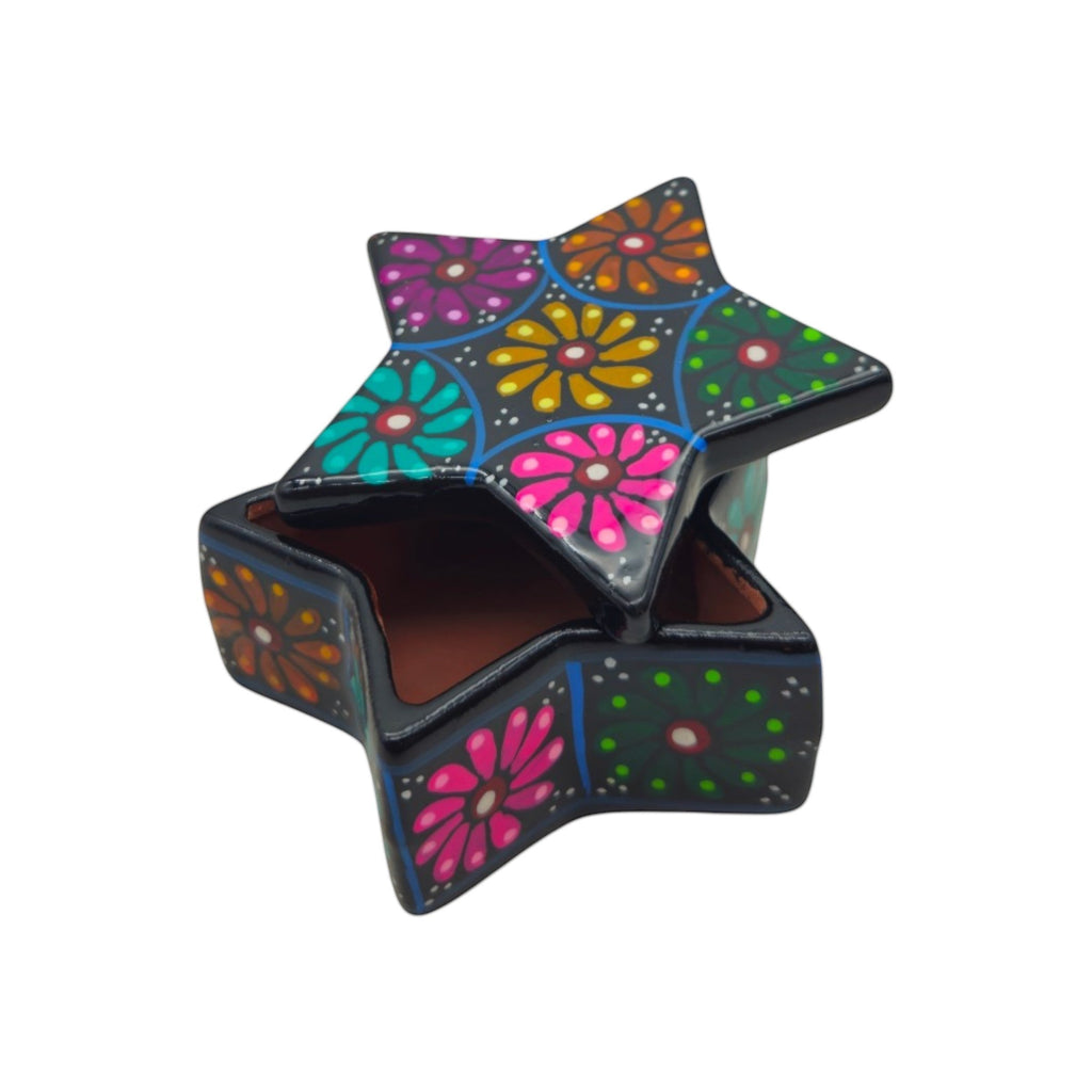 Guerrero Star Jewelry Box | Mexican Ceramic Art