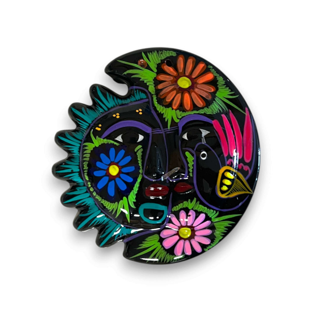 Guerrero Sun Moon Wall Art | Hand-Painted Mexican Eclipse Decor Guerrero Wall Art La Vie Bien Guerrero Sun Moon Wall Art | Hand-Painted Mexican Eclipse Decor