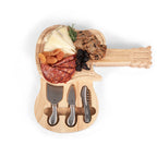 Guitar Cheese Cutting Board & Tools Set Core La Vie Bien Guitar Cheese Cutting Board & Tools Set