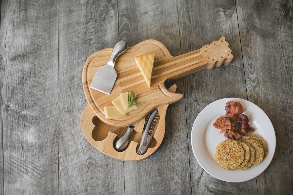 Guitar Cheese Cutting Board & Tools Set Core La Vie Bien Guitar Cheese Cutting Board & Tools Set
