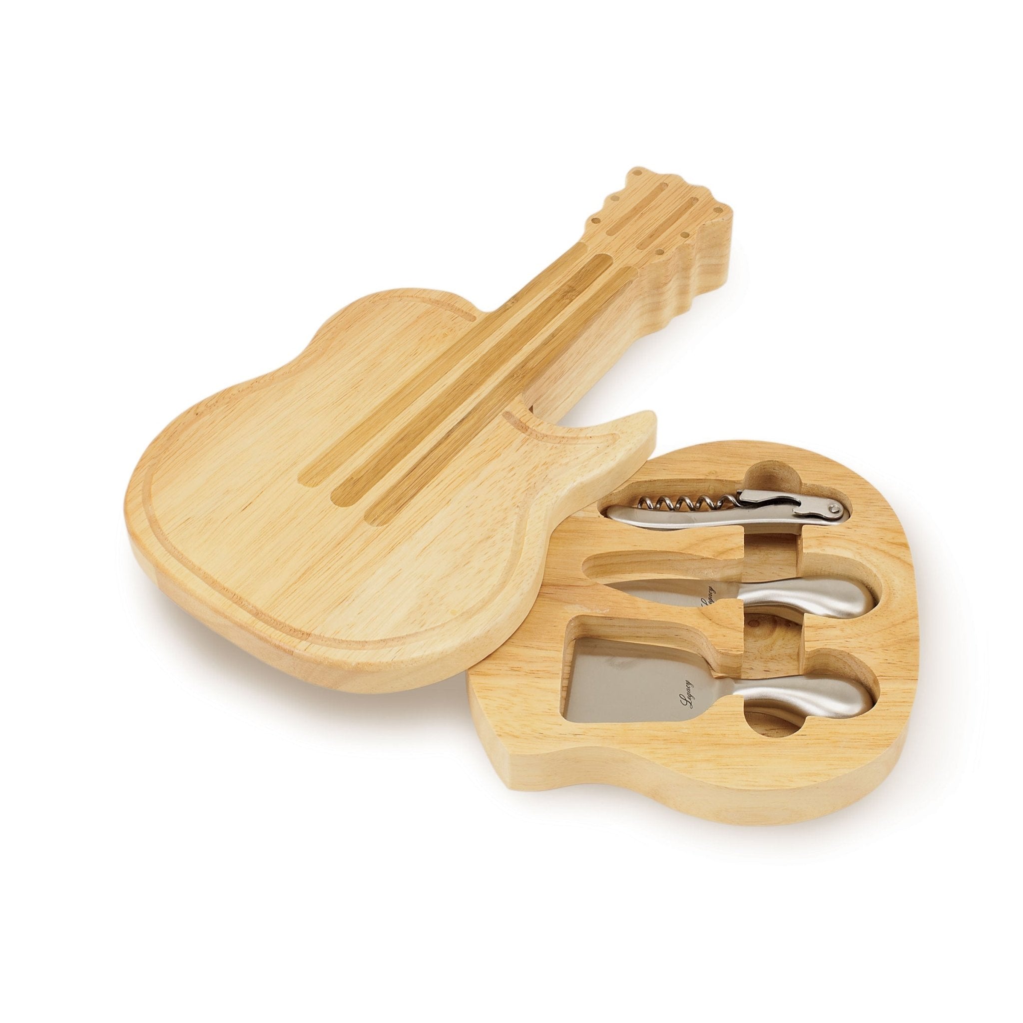 Guitar Cheese Cutting Board & Tools Set Core La Vie Bien Guitar Cheese Cutting Board & Tools Set
