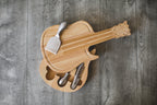 Guitar Cheese Cutting Board & Tools Set Core La Vie Bien Guitar Cheese Cutting Board & Tools Set