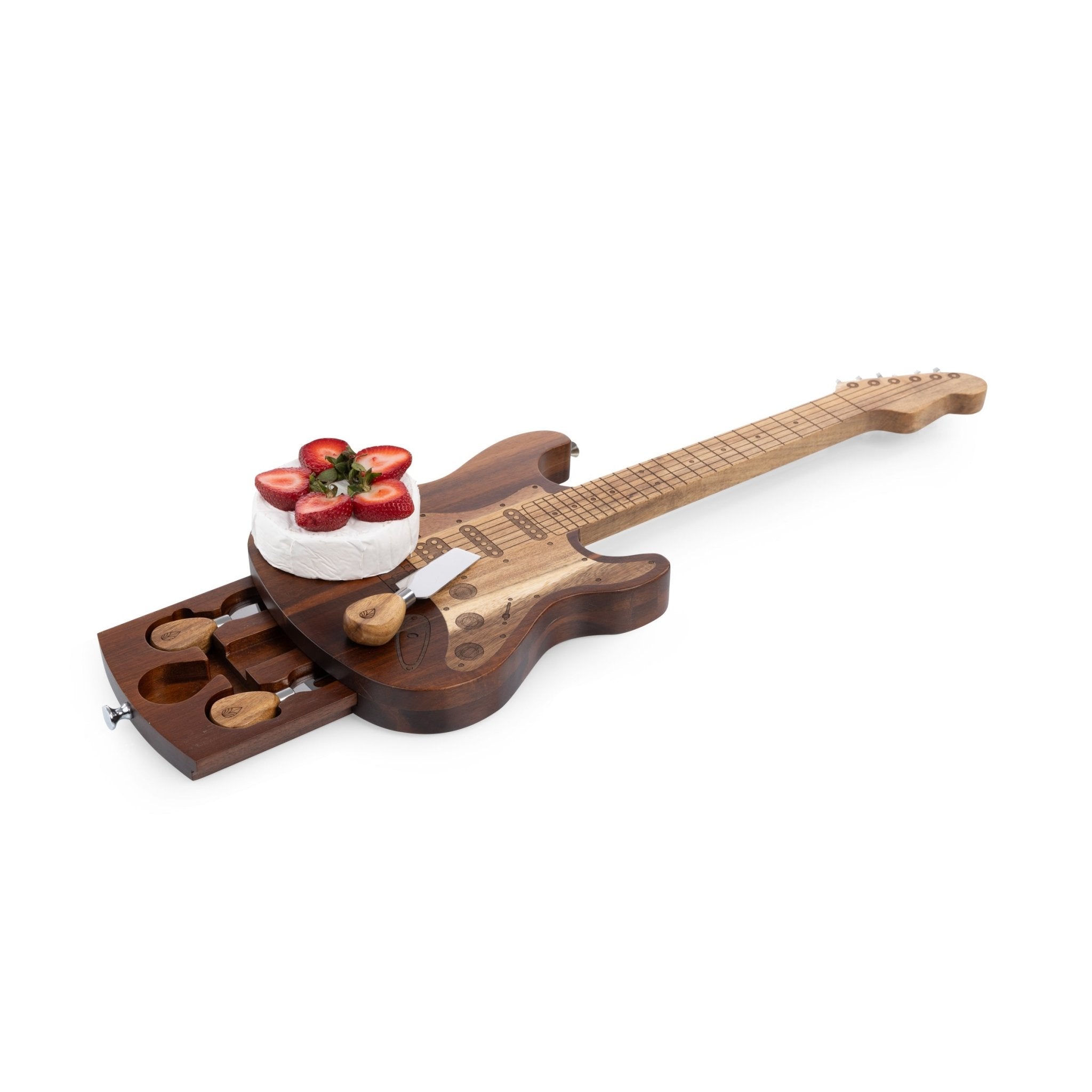 Guitar Legend Cheese Board & Tools Set Core La Vie Bien Guitar Legend Cheese Board & Tools Set