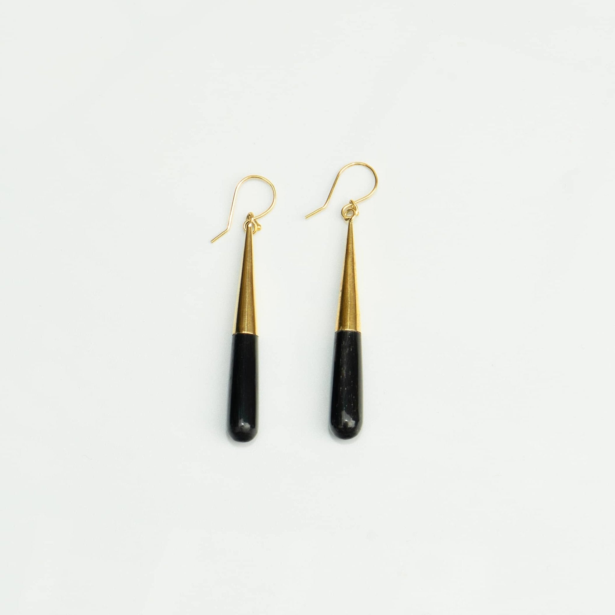 Guru Dangle Teardrop Horn Earrings Earrings La Vie Bien Guru Dangle Teardrop Horn Earrings