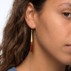 Guru Dangle Teardrop Horn Earrings Earrings La Vie Bien Guru Dangle Teardrop Horn Earrings