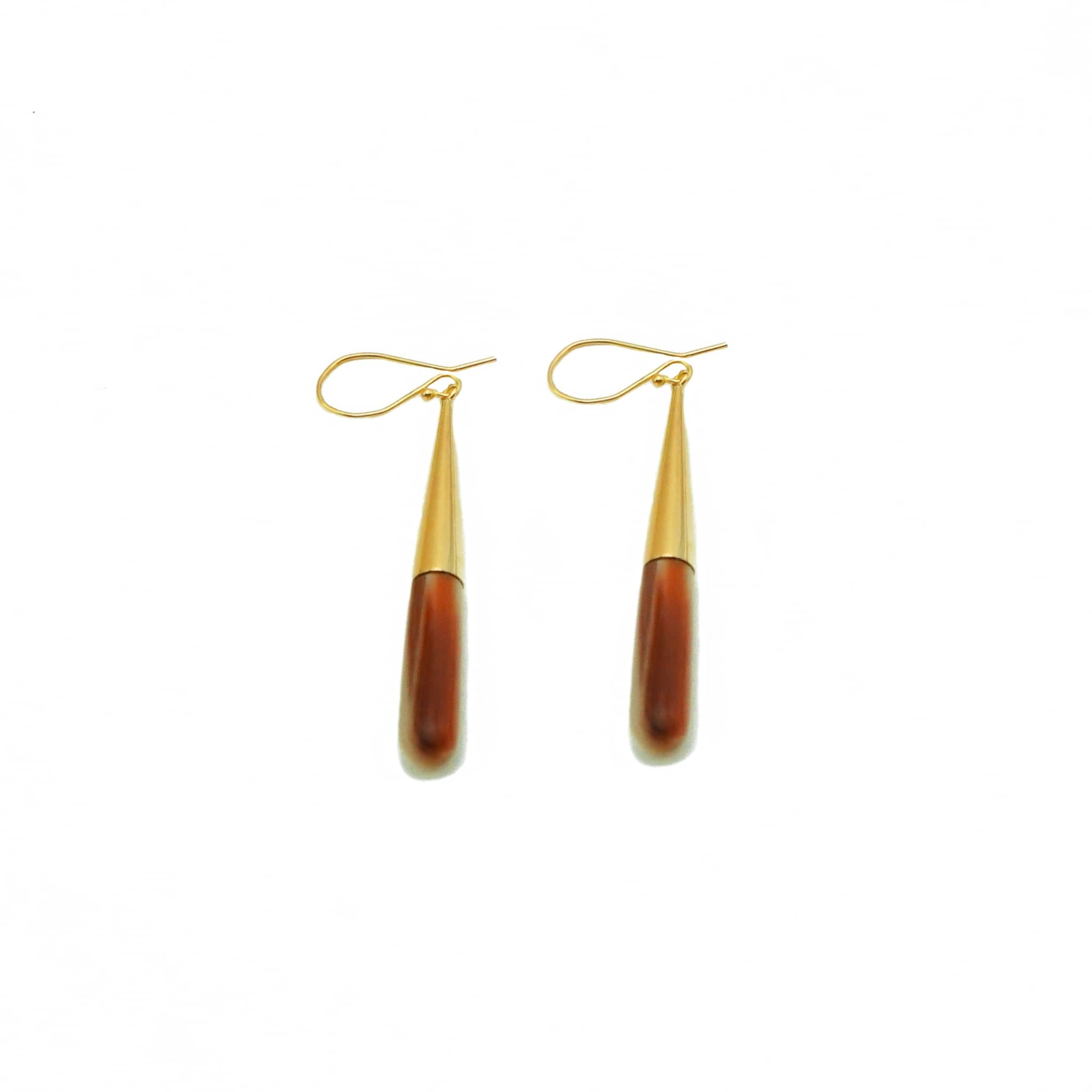 Guru Dangle Teardrop Horn Earrings Earrings La Vie Bien Guru Dangle Teardrop Horn Earrings