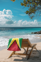 Guyana Flag Beach Towel Beach Towel (Generic Brand) La Vie Bien Guyana Flag Beach Towel