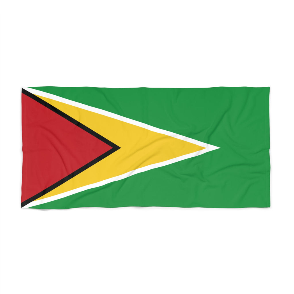 Guyana Flag Beach Towel Beach Towel (Generic Brand) La Vie Bien Guyana Flag Beach Towel