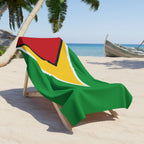 Guyana Flag Beach Towel Beach Towel (Generic Brand) La Vie Bien Guyana Flag Beach Towel