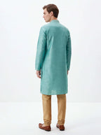 2070 - Silk kurta for men with gold pant