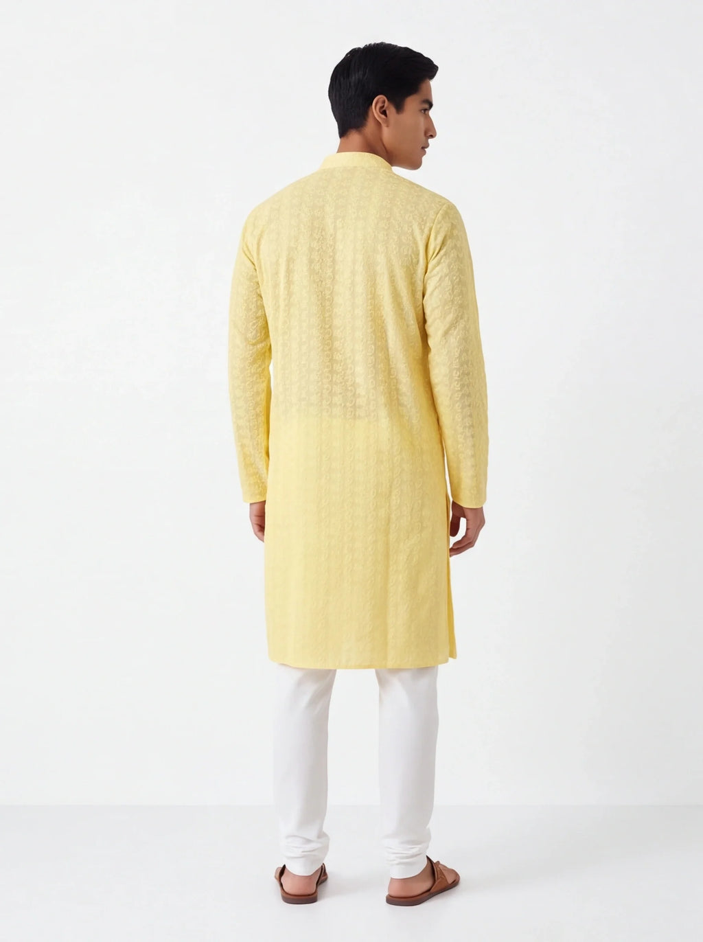 2108 - Yellow Kurta Set for Men